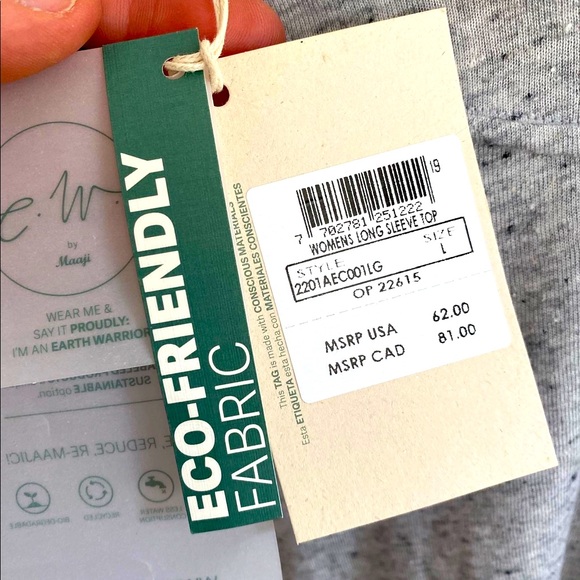 Maaji crop long sleeve size L - Picture 2 of 4